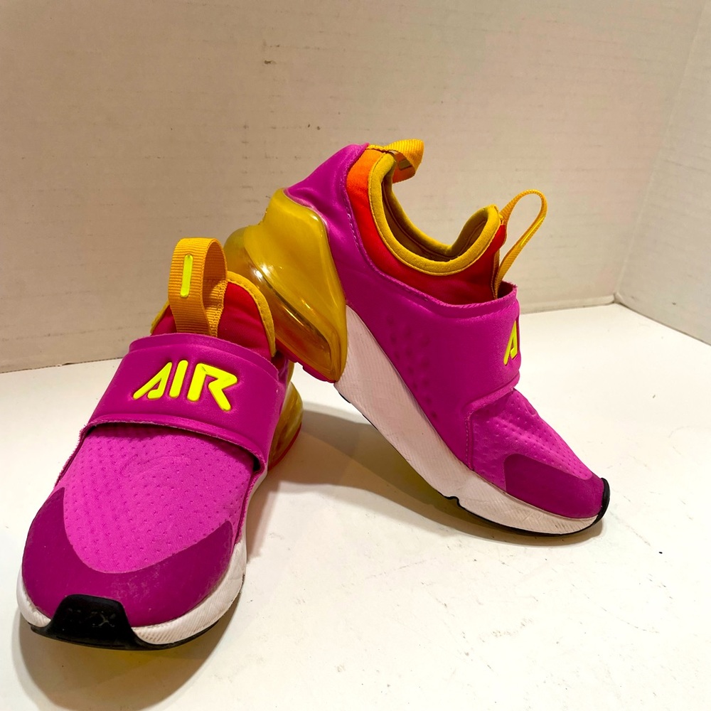 Nike Air Max 270 Extreme SE GS Size 1Y Youth Kid Shoes Fuchsia CN8279 600.